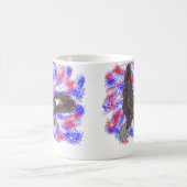 Bald-Adler mit Feuerwerk Kaffeetasse (Mittel)