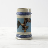 Bald-Adler mit Fisch Bierglas (Mittel)