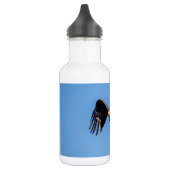 Bald-Adler mit Fisch Edelstahlflasche (Links)