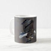 Bald-Adler mit Fisch Kaffeetasse (Vorderseite Links)