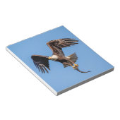 Bald-Adler mit Fisch Notizblock (angewinkelt)