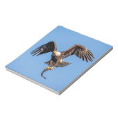 Bald-Adler mit Fisch Notizblock (Rotiert)