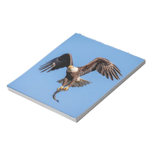 Bald-Adler mit Fisch Notizblock (Rotiert)