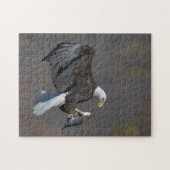 Bald-Adler mit Fisch Puzzle (Horizontal)