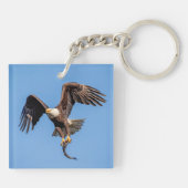 Bald-Adler mit Fisch Schlüsselanhänger (Rückseite)