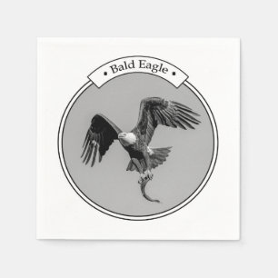 Bald-Adler mit Fisch Serviette