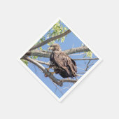 Bald-Adler mit Fisch Serviette (Ecke)