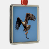 Bald-Adler mit Fisch Silbernes Ornament (Rechts)