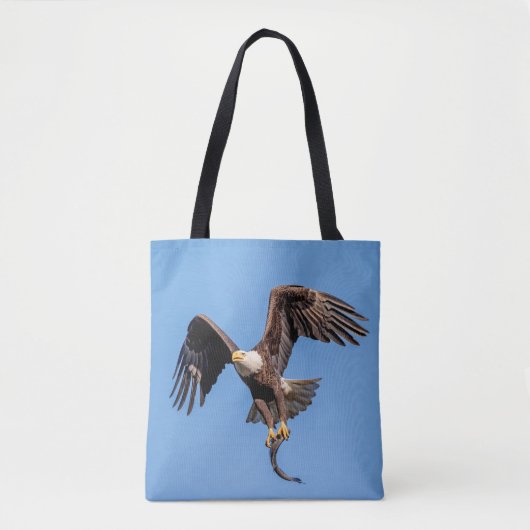Bald-Adler mit Fisch Tasche (Vorderseite)