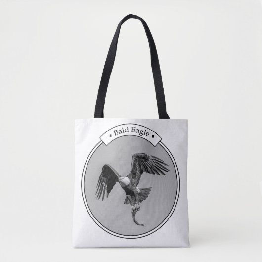 Bald-Adler mit Fisch Tasche (Vorderseite)