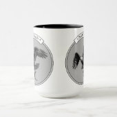 Bald-Adler mit Fisch Tasse (Zentrum)