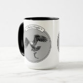 Bald-Adler mit Fisch Tasse (Vorderseite Links)