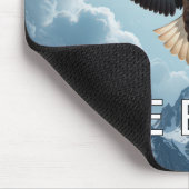 Bald Adler mit FREEDOM Text Mousepad (Ecke)