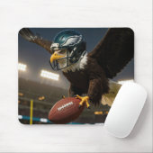 Bald Adler mit Fußball und Helm Mousepad (Mit Mouse)