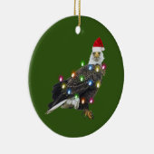Bald Adler mit Hat Lights Weihnachten Keramik Ornament (Rechts)