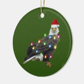 Bald Adler mit Hat Lights Weihnachten Keramik Ornament (Links)