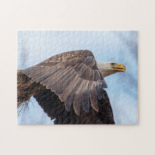 Bald-Adler mit Heu Puzzle