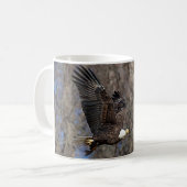 Bald-Adler mit Katfisch Kaffeetasse (Vorderseite Links)
