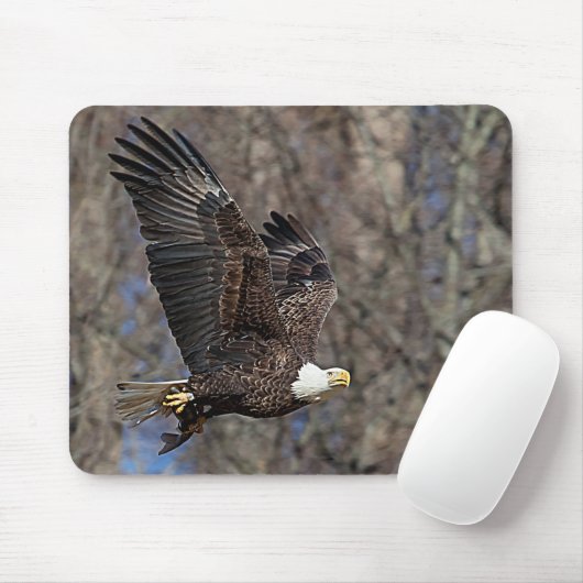 Bald-Adler mit Katfisch Mousepad (Mit Mouse)