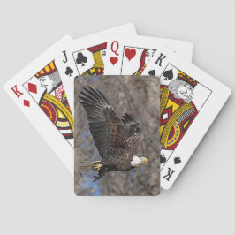 Bald-Adler mit Katfisch Spielkarten