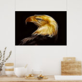 Bald Adler mit Power-Plakat Poster (Küche)
