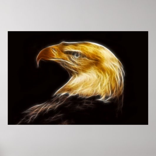Bald Adler mit Power-Plakat Poster (Vorne)