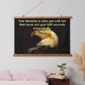 Bald Adler mit Power Wandteppich Mit Holzrahmen (Schlafzimmer)