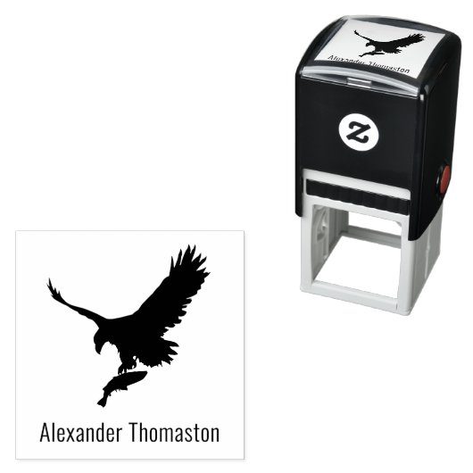 Bald-Adler mit Prey-Silhouette #2 Permastempel (Beispiel)