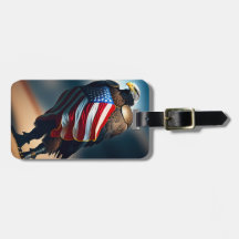 Bald-Adler mit Rüstung, die eine amerikanische Fla