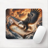 Bald-Adler mit US-Verfassung fliegen Mousepad (Mit Mouse)