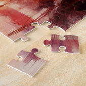Bald-Adler mit USA-Flagge Puzzle (Seite)