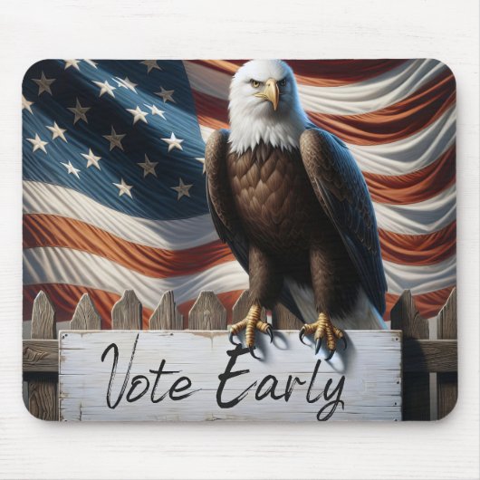 Bald Adler mit Wählzeichen Mousepad (Vorne)