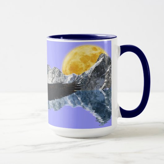 Bald Adler & Mountains Wildlife Tee oder Kaffee Cu Tasse (Rechts)