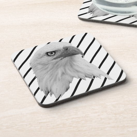 Bald-Adler-Ölfarbe, Getränkeuntersetzer (Linke Seite)