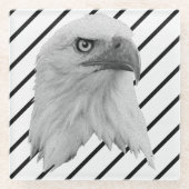 Bald-Adler-Ölfarbe, Glasuntersetzer (Vorderseite)