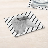 Bald-Adler-Ölfarbe, Rechteckiger Pappuntersetzer (angewinkelt)