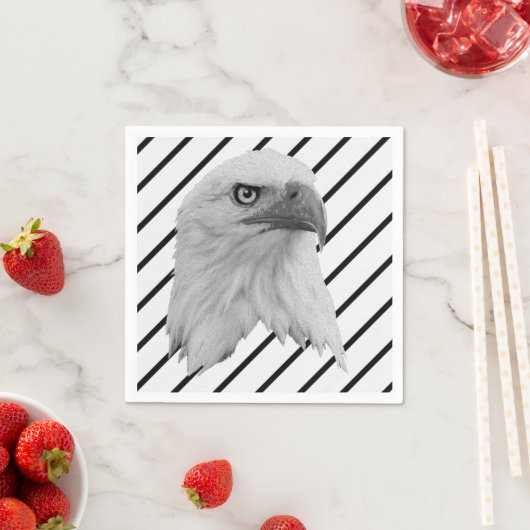 Bald-Adler-Ölfarbe, Serviette (Beispiel)