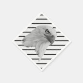Bald-Adler-Ölfarbe, Serviette (Ecke)