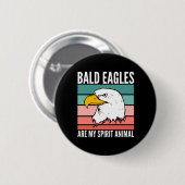 Bald Adler sind mein Geist Tier Button (Vorne & Hinten)