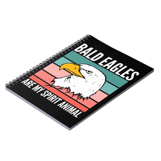 Bald Adler sind mein Geist Tier Notizblock (Linke Seite)