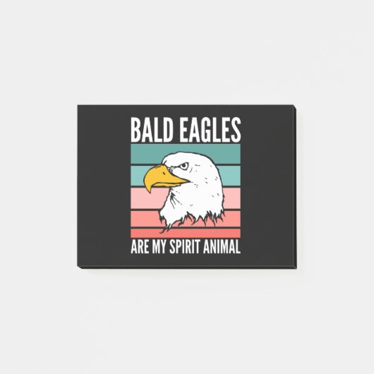 Bald Adler sind mein Geist Tier Post-it Klebezettel (Vorderseite)