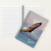 Bald Adler steil über Berge Inspiration Notizblock (Innen)