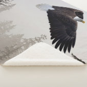 Bald-Adler stürzt durch Nebel Sherpadecke (3/4)