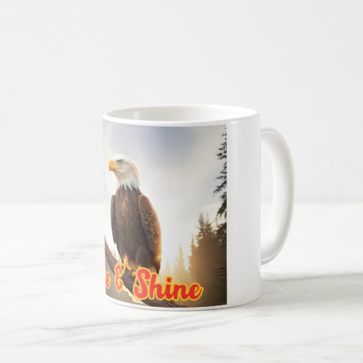 Bald Adler: Symbol der Freiheit Kaffeetasse (VorderseiteRechts)