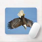 Bald-Adler taucht ins Wasser Mousepad (Mit Mouse)