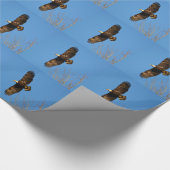 Bald-Adler über Bäumen Geschenkpapier (Ecke)