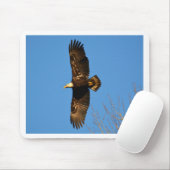 Bald-Adler über Bäumen Mousepad (Mit Mouse)