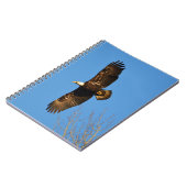 Bald-Adler über Bäumen Notizblock (Linke Seite)