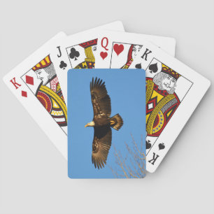 Bald-Adler über Bäumen Spielkarten