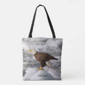 Bald-Adler über Totenbeutel Tasche (Rückseite)